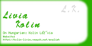 livia kolin business card
